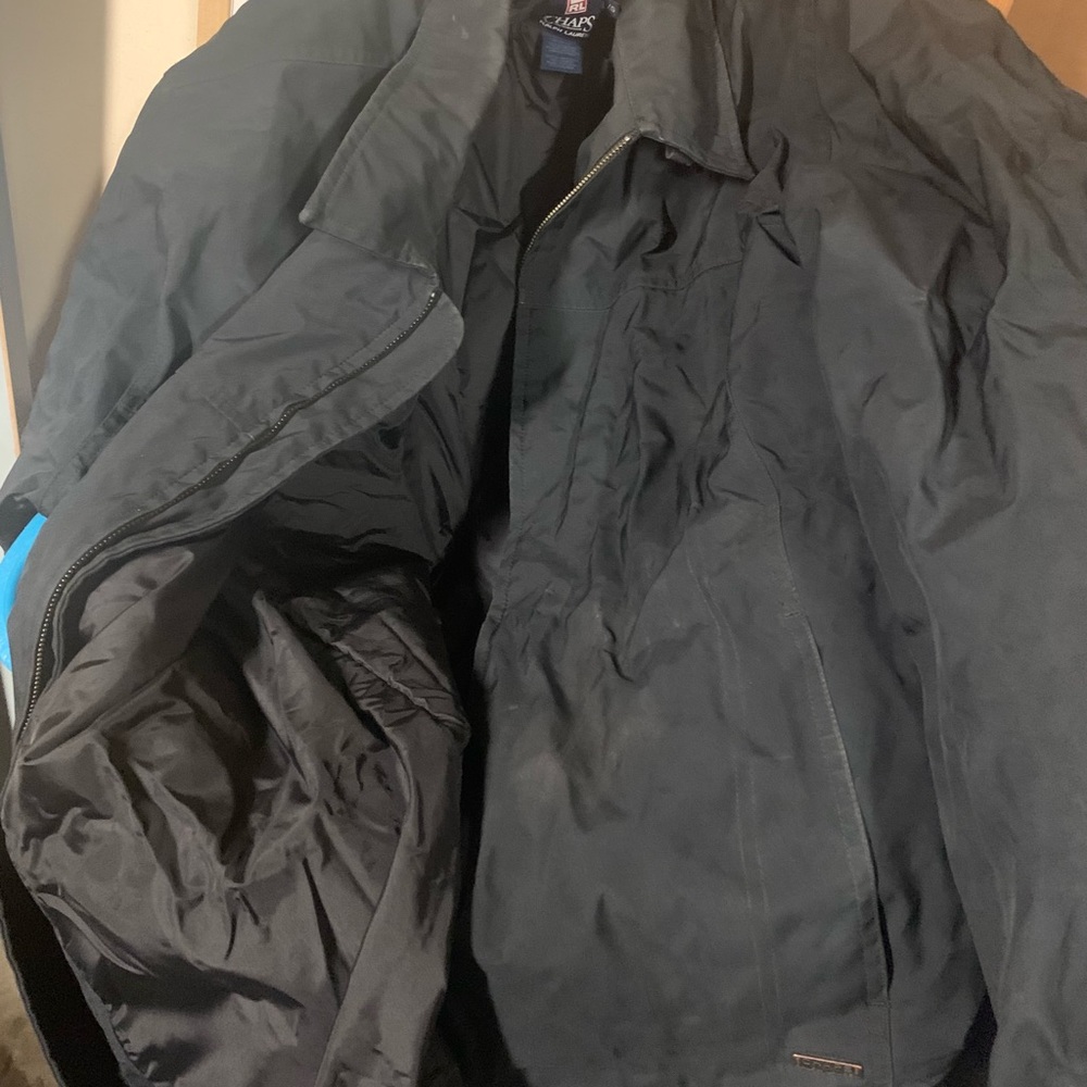 Men’s Chaps Ralph Lauren Black Spring Fall Jacket - Picture 4 of 4